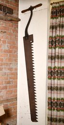 A late 19th C. iron ice saw with