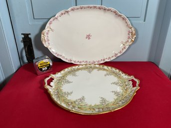 Antique hand painted Limoges two 3b023a