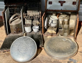 Early 20th C. canteens with two