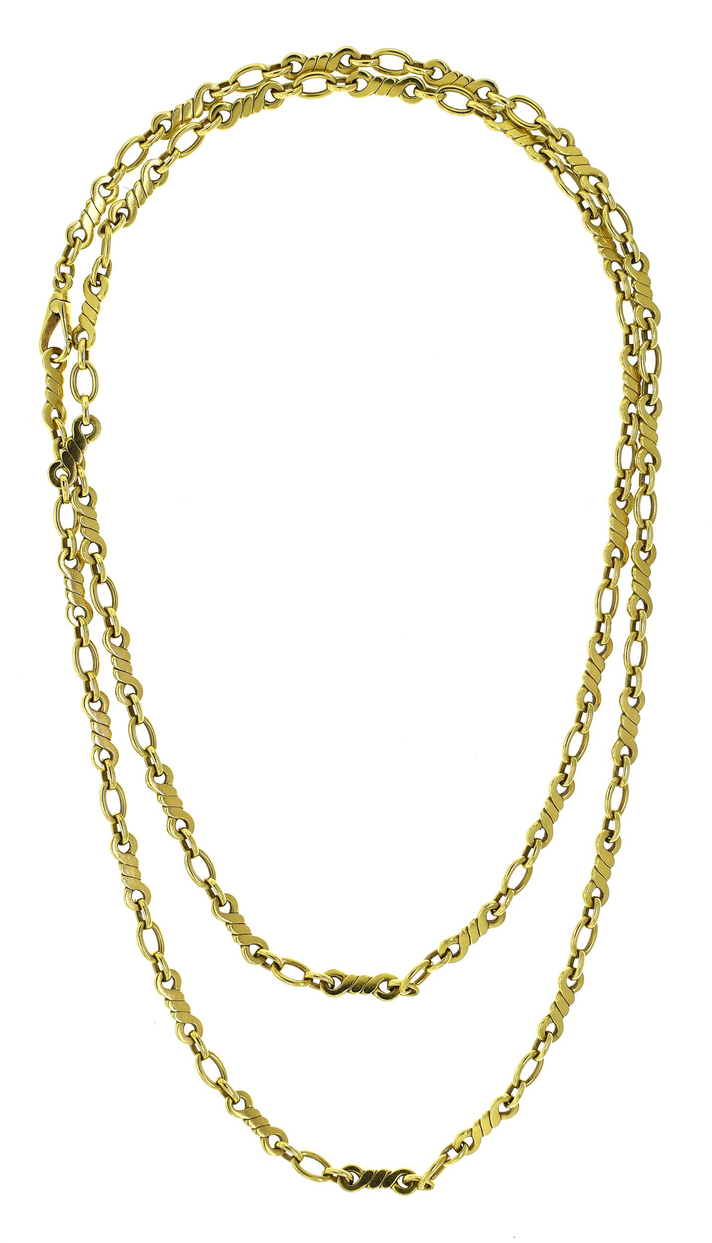 CARTIER 18K GOLD CHAIN 40 INCHES  3b033a