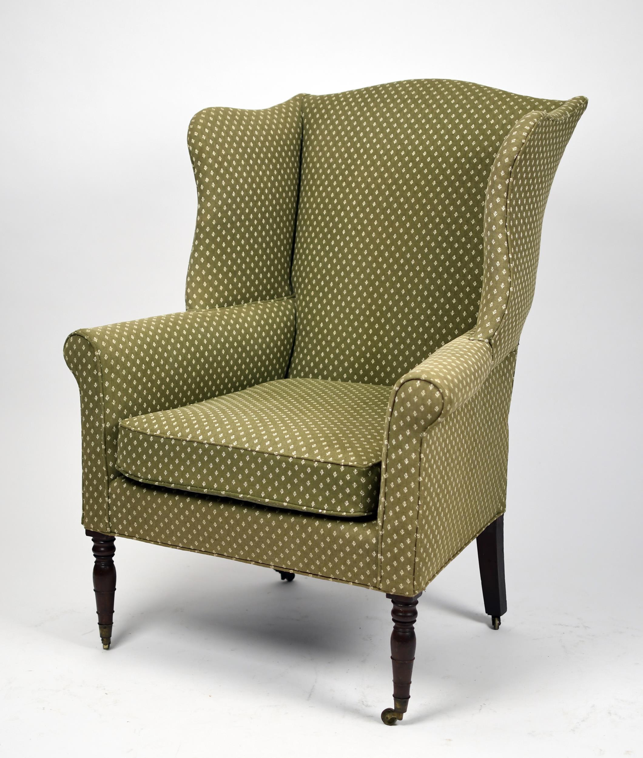 GOOD FEDERAL AMERICAN WING CHAIR.