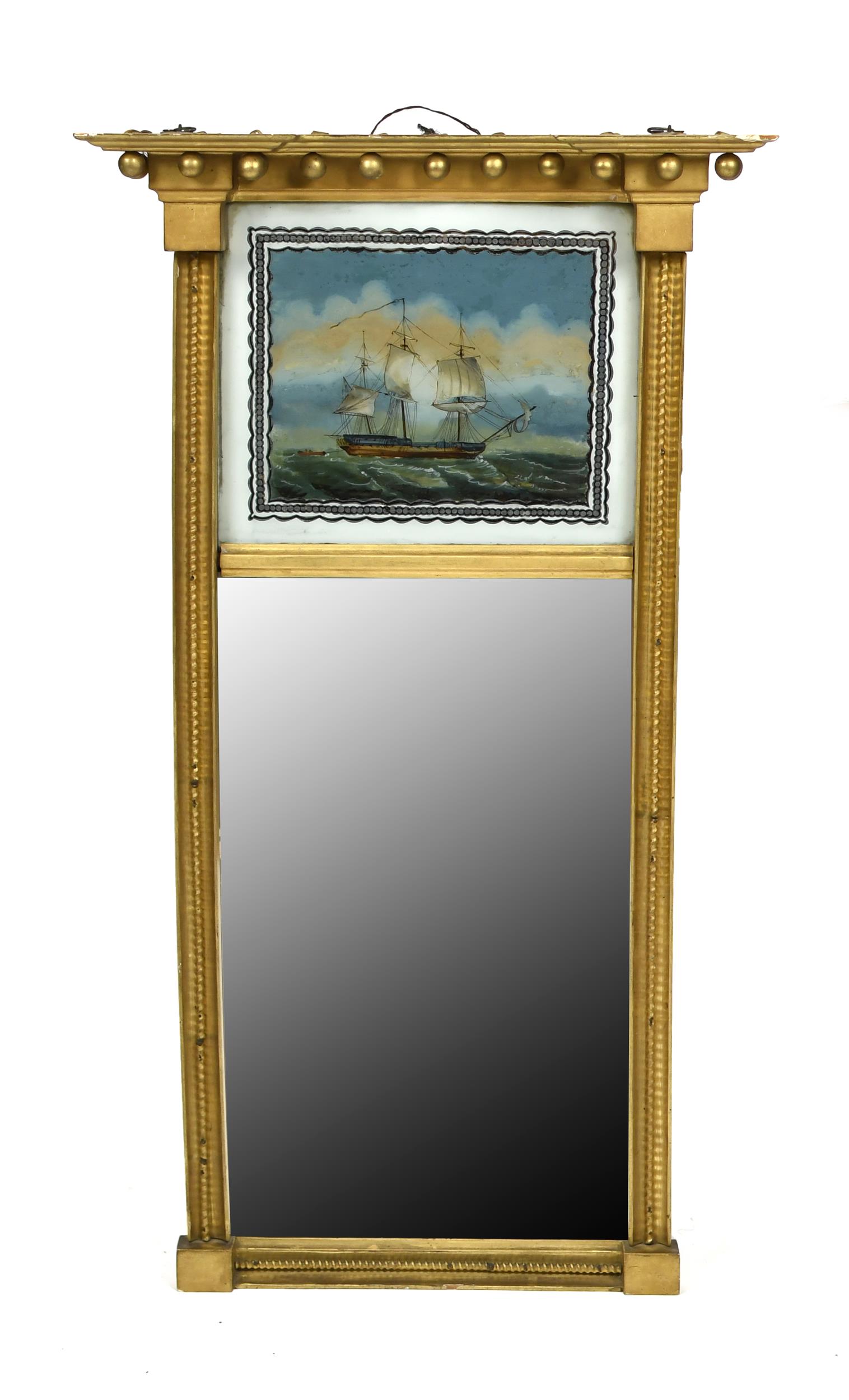 FEDERAL EGLOMISE WALL MIRROR CA  3b035b