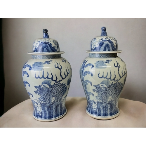 A LARGE PAIR OF CHINESE BLUE  3b05d0