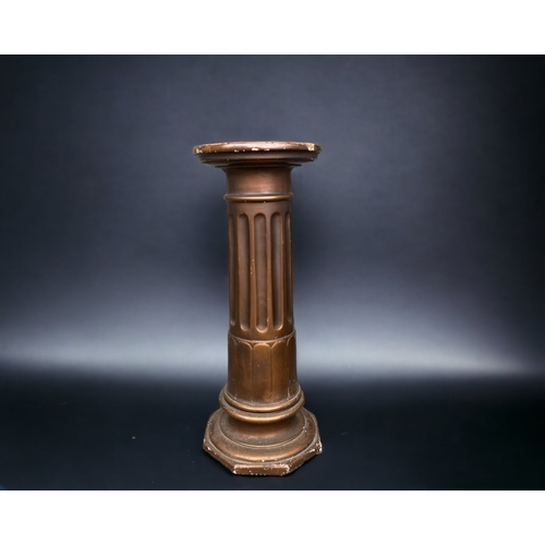 A VINTAGE PLASTER COLUMN TORCHERE 3b061f