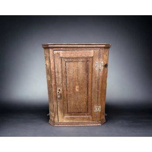 A GEORGIAN VICTORIAN INLAID OAK 3b0620