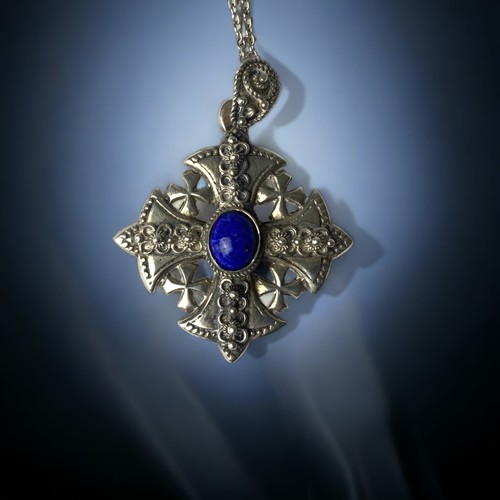 lapis Israeli large silver cross 3b063b