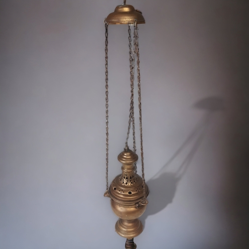 VINTAGE GREEK ORTHODOX CHURCH THURIBLE 3b06ca