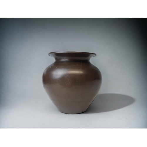AN INDIAN BRONZED COPPER LOTA VESSEL.HEIGHT