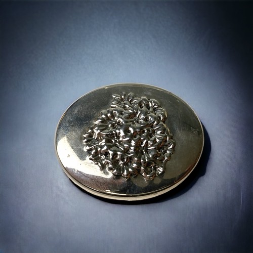 Sterling silver pill or snuff box with
