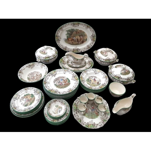 A LARGE COLLECTION OF SPODE DINNER