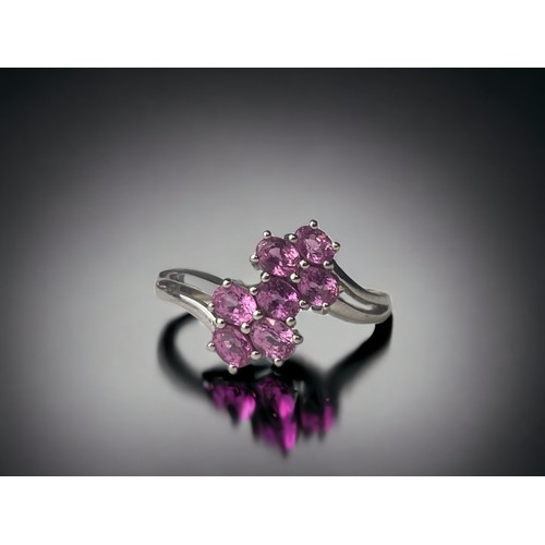 A 9ct white gold ladies Pink Tourmaline 3b07ac