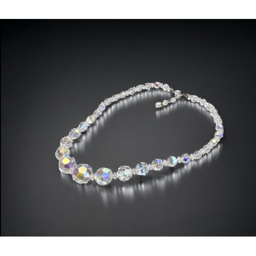 A Crystal "Aurora Borealis" necklace.