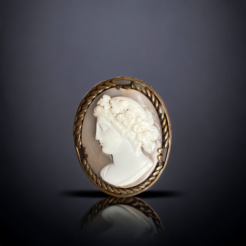 A VINTAGE CONTINENTAL CARVED CAMEO