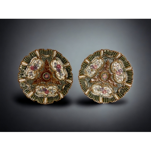A PAIR OF 19TH CENTURY ALHAMBRIAN MAJOLICA