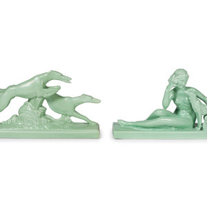 Two Lemanceau Glazed Ceramic Figural 3b09f3