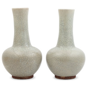 A Pair of Chinese Crackle Glazed 3b0a88