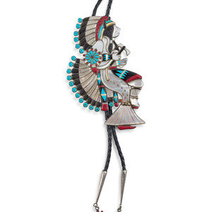 Zuni Silver and Mosaic Inlay Fancy Dancer