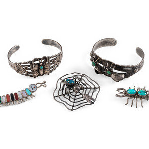 Navajo and Zuni Bug Themed Jewelry second 3b0ab0