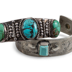 Navajo Cuff Bracelets, with Turquoise
second