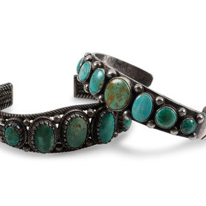 Navajo Silver and Turquoise Cuff 3b0b0d