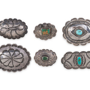 Navajo Stamped Silver Pins Brooches second 3b0b31