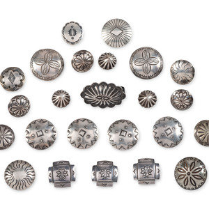 Navajo Silver Buttons and Button