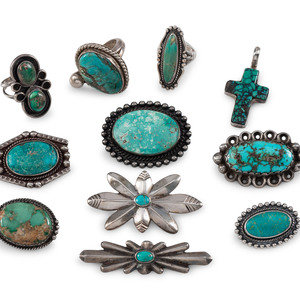 Navajo Silver and Turquoise Jewelry second 3b0b34