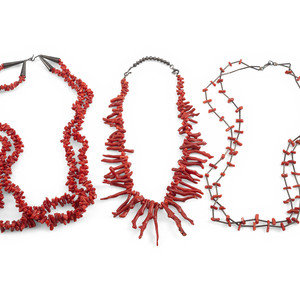 Southwestern style Coral Necklaces third 3b0b54