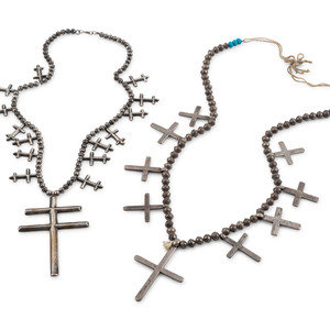 Navajo or Pueblo Cross Necklaces mid 3b0b5e