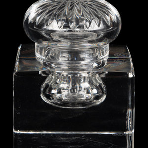 A Baccarat Cut Glass Inkwell
20th