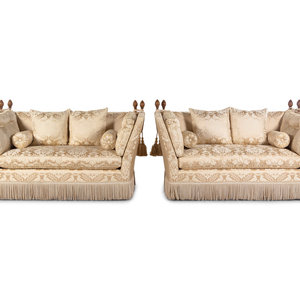 A Pair of Knole Sofas With Scalamandre 3b0c09