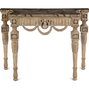 An Italian Painted Console Table
20th