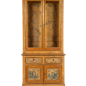 A Continental Painted Cabinet 
19th