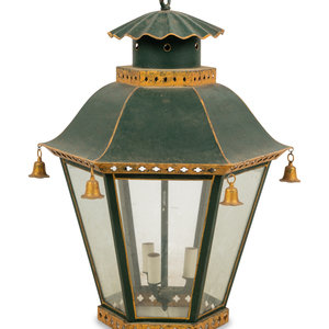 A Parcel Gilt T le Hall Lantern 20th 3b0c3f