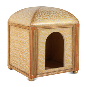 A Giltwood Dog House together with 3b0c49