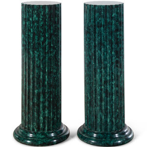 A Pair of Painted Wood Pedestals
20th