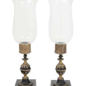 A Pair of Continental Metal Candlesticks
19th