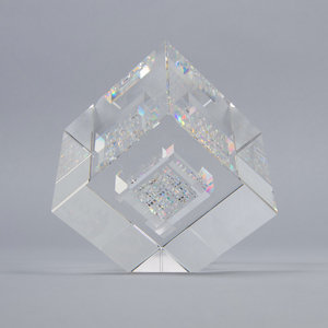 John Kuhn (American, b. 1949)
Cube
glass
signed