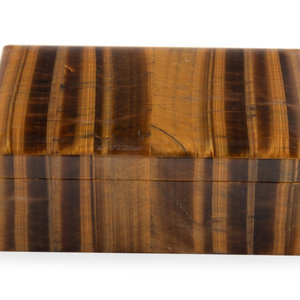 A Tiger s Eye Table Casket 20th 3b0cc6