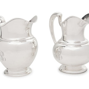Two American Silver Water Pitchers
20th