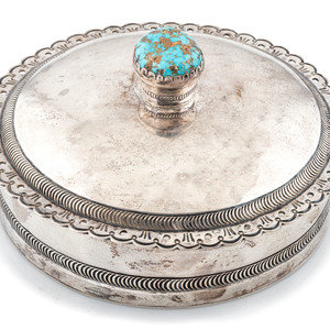Navajo Silver Lidded Box, with