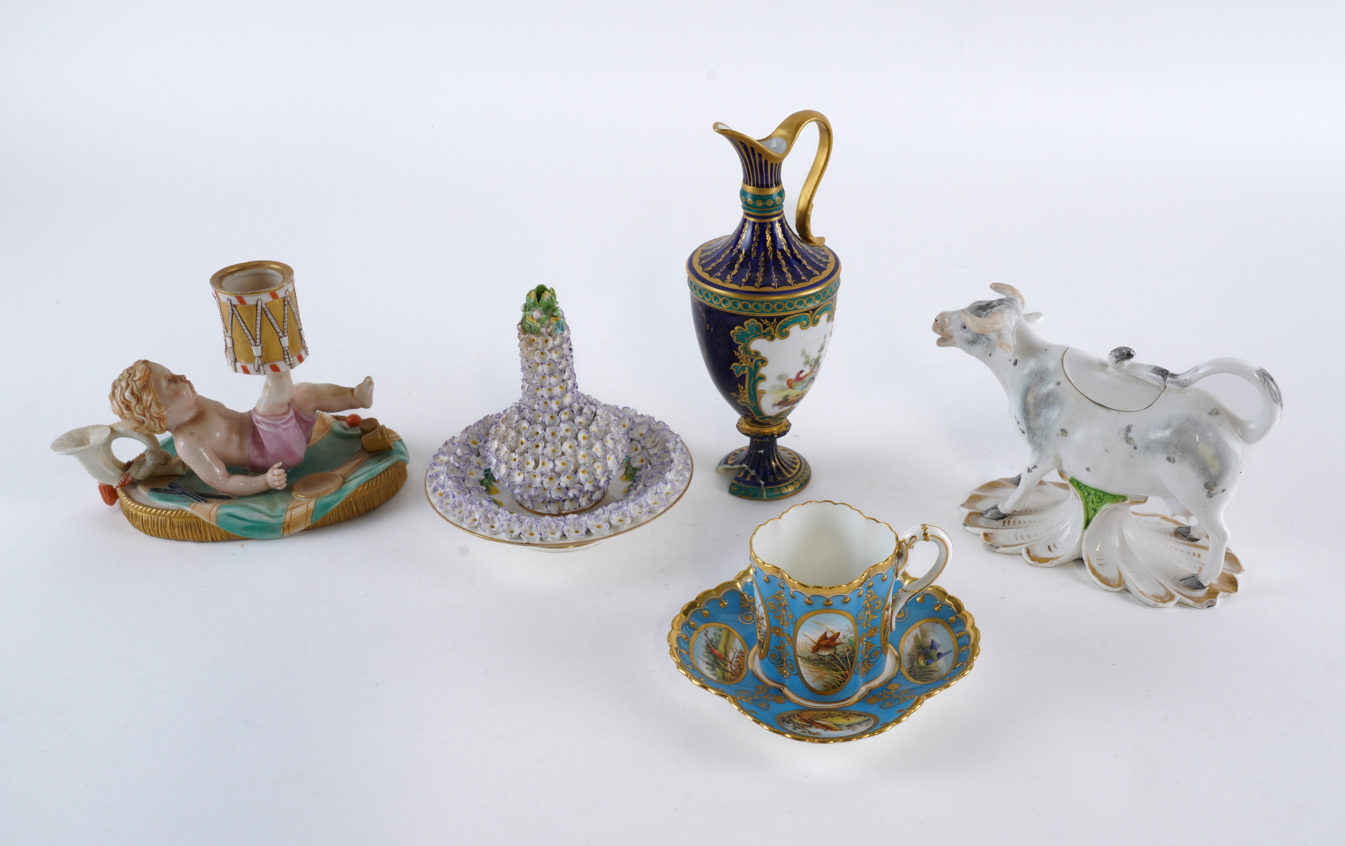 A GROUP OF ENGLISH PORCELAIN 19th Early 3ae719