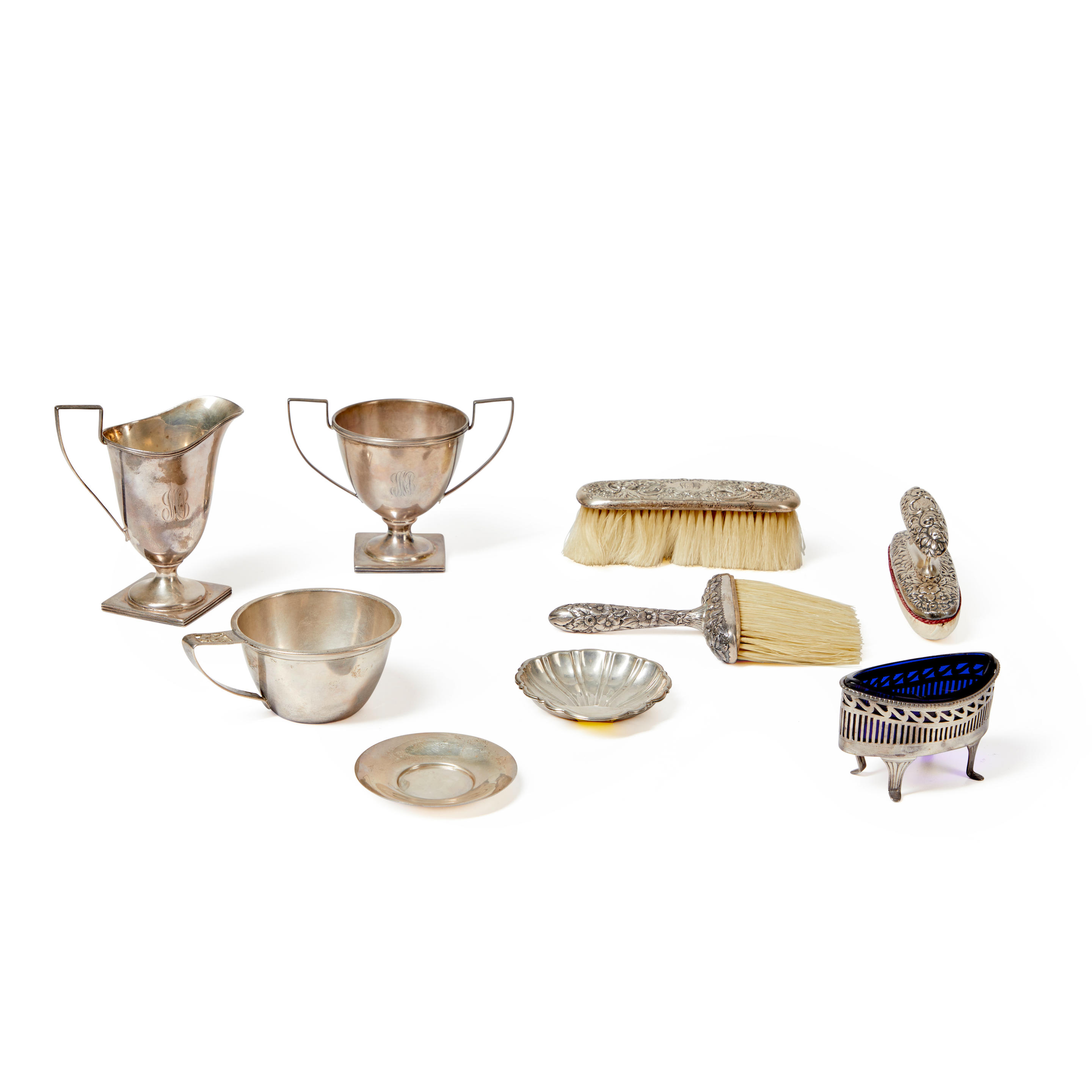 TEN ASSORTED STERLING SILVER HOLLOWWARE