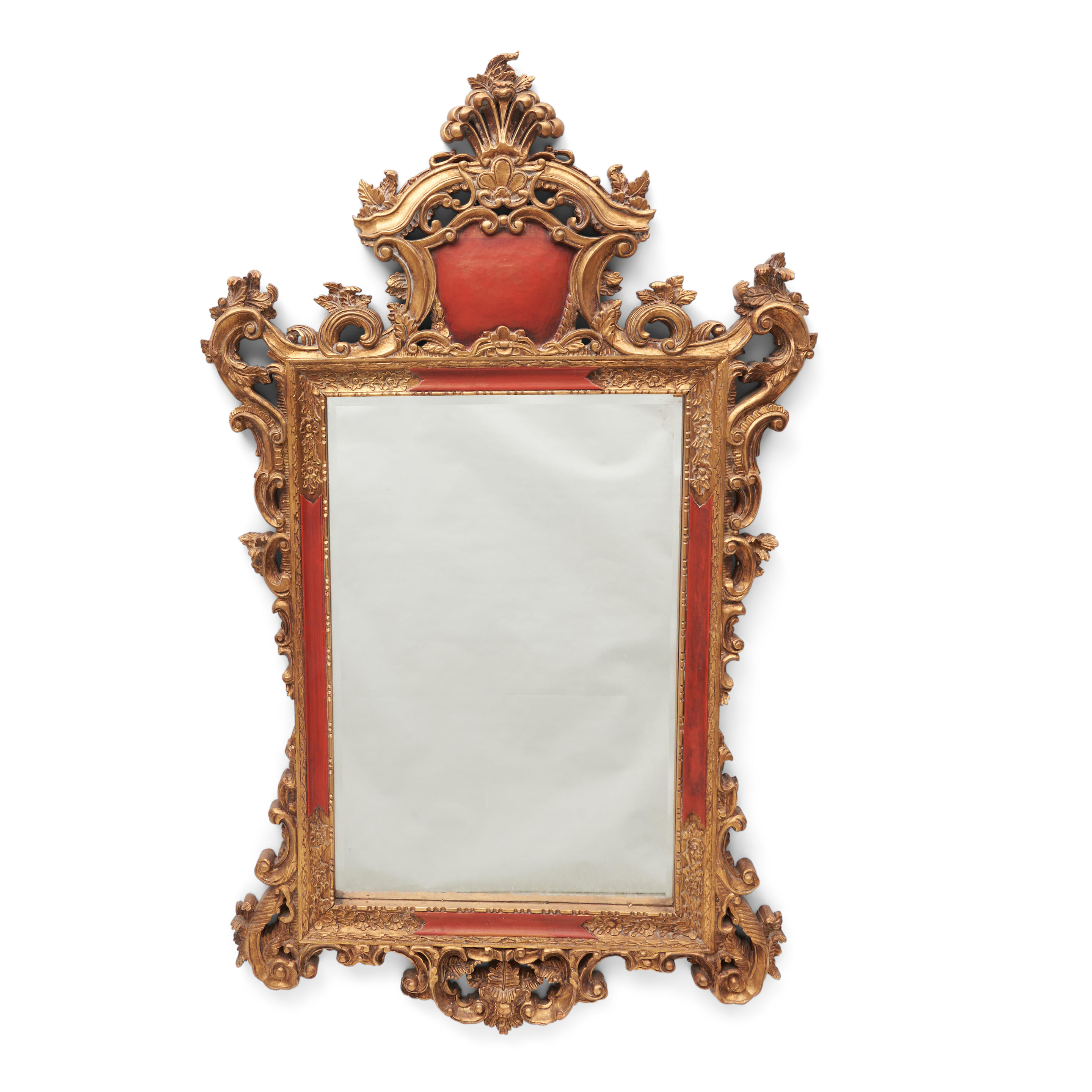 ITALIAN ROCOCO-STYLE GILTWOOD AND