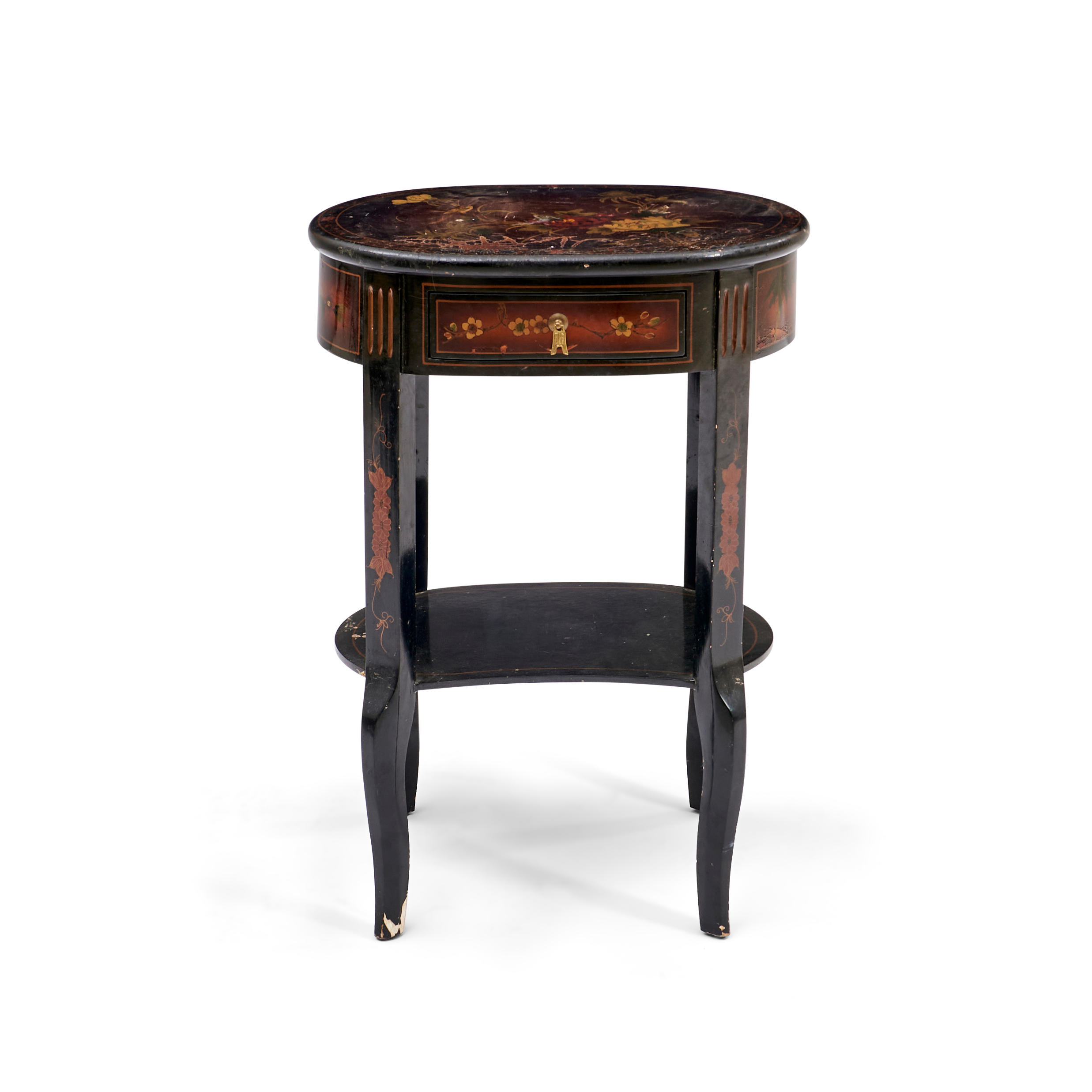 CHINESE LACQUERED SIDE TABLE the