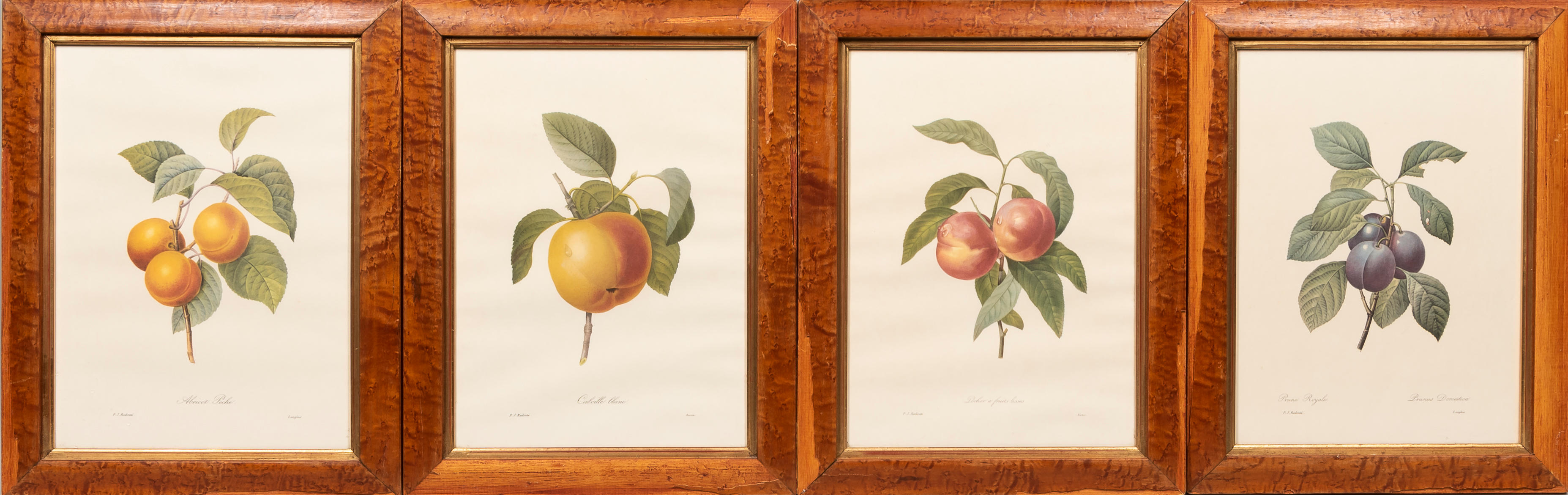 FOUR FRAMED COLOR LITHOGRAPHS AFTER