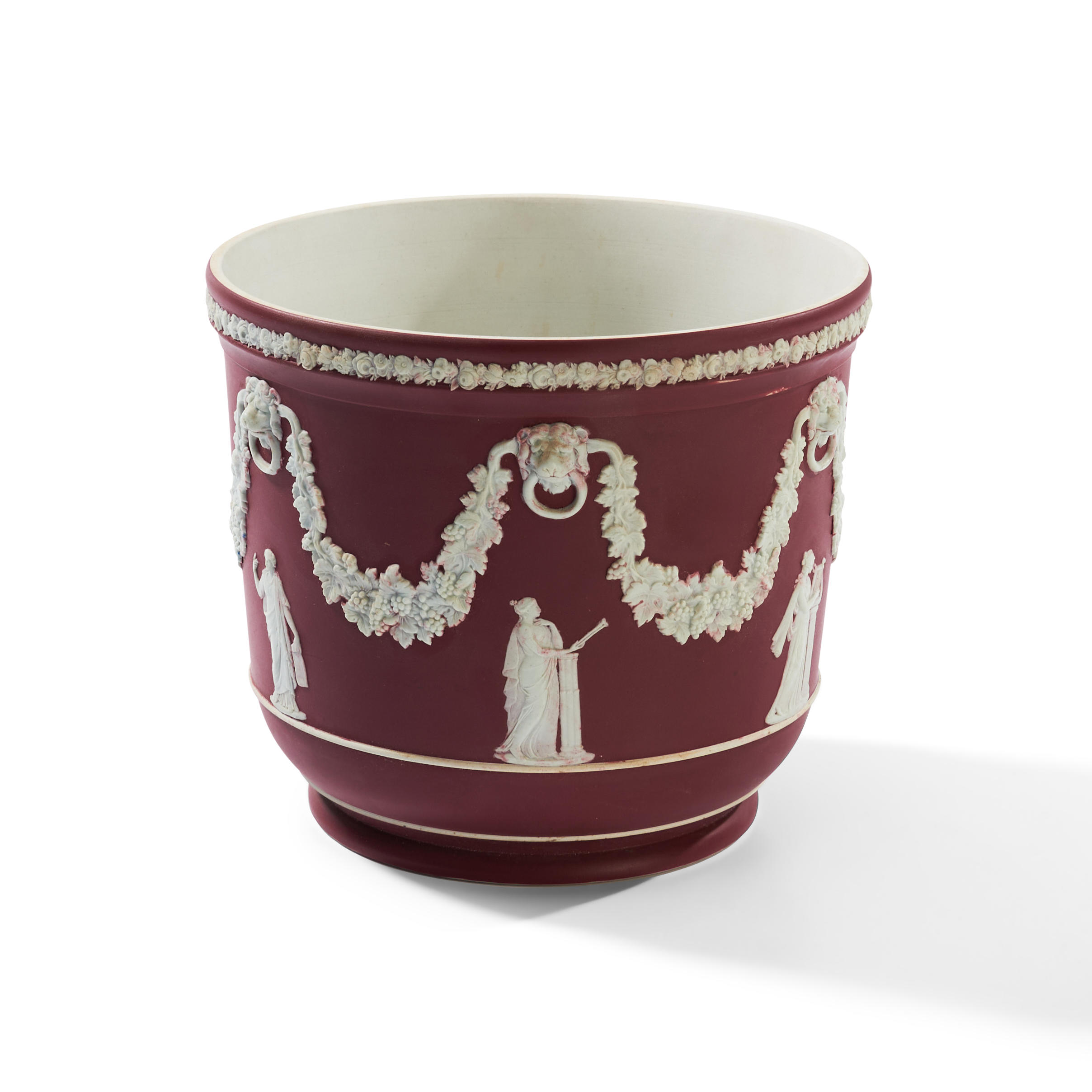 WEDGWOOD CRIMSON JASPER DIP JARDINIèRE,