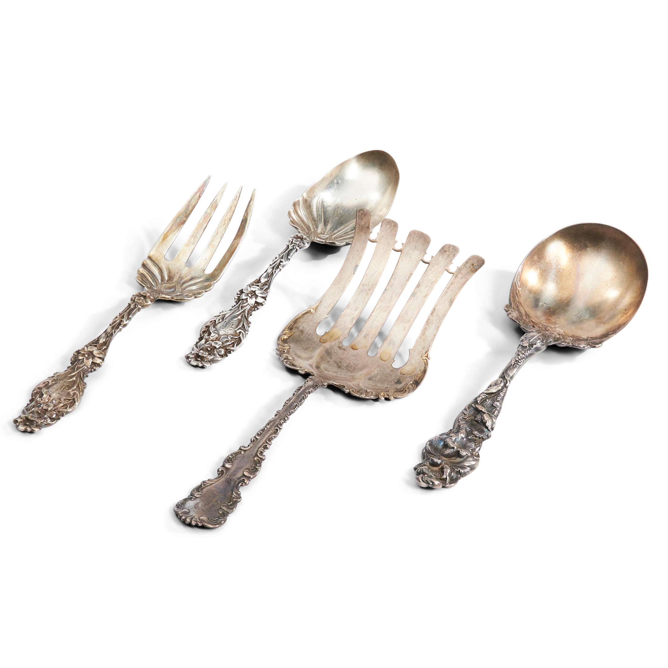 FOUR AMERICAN STERLING SILVER SERVING 3aea2f