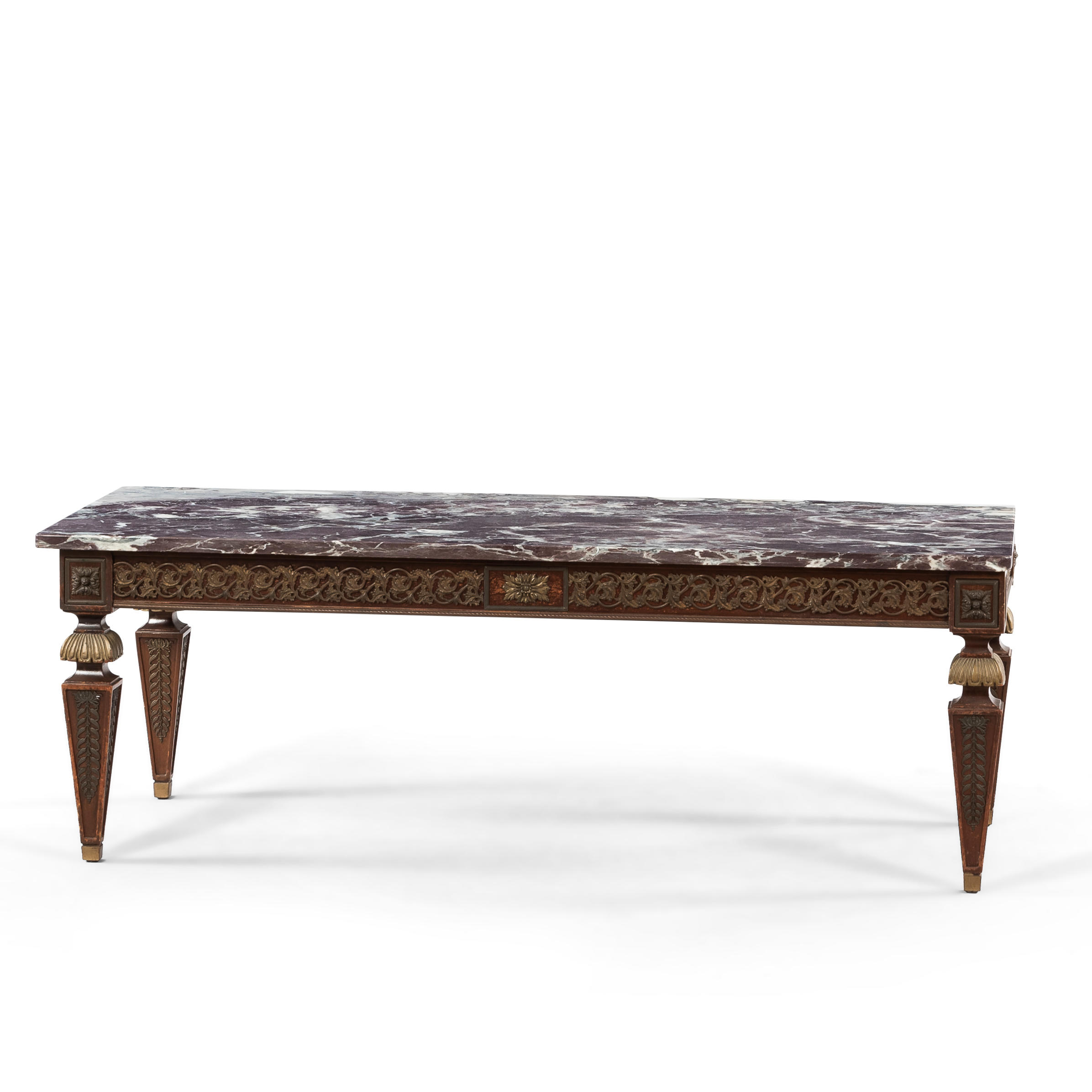 LOUIS XVI STYLE MARBLE TOP COCKTAIL