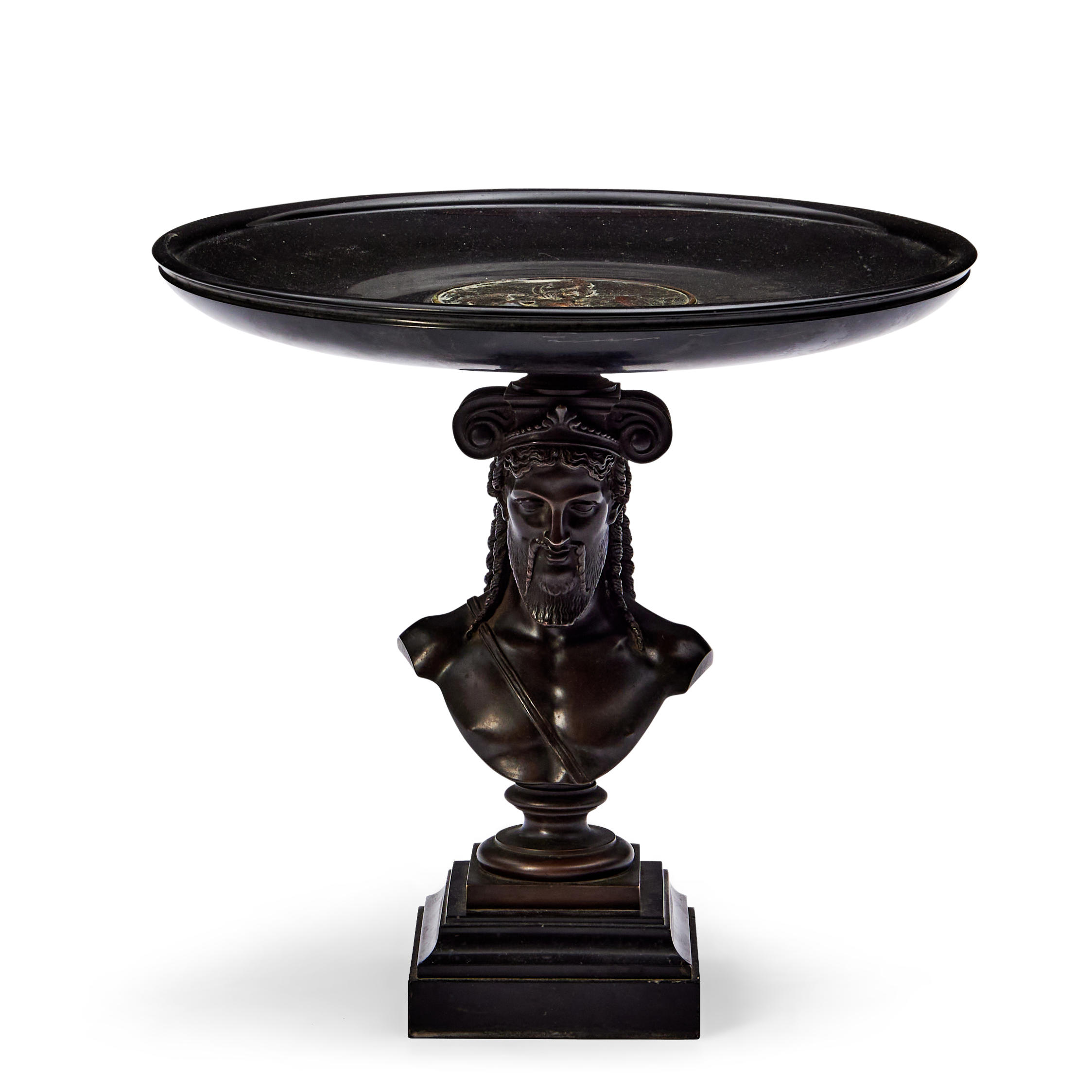 GRECIAN BRONZE COMPOTE, the circular